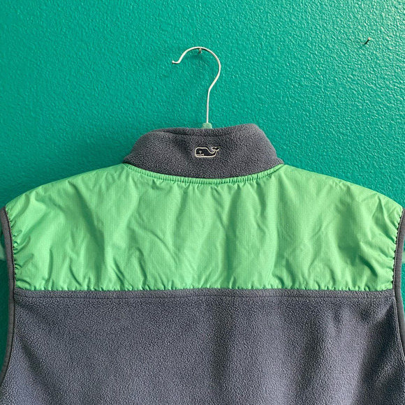 Vineyard Vines Blue Fleece Full Zip Winter Vest Women's Small - Picture 9 of 10